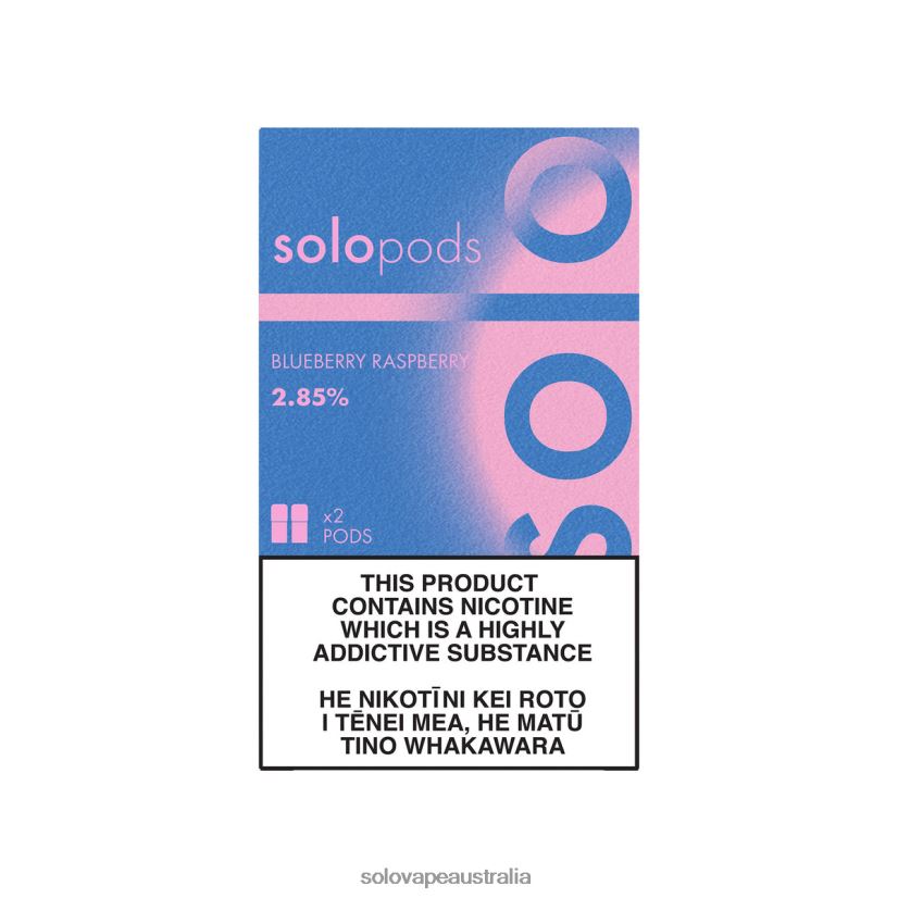 Blueberry Raspberry Solo Replacement Pod 2-Pack ZN6LB053 | Solo Vape Review